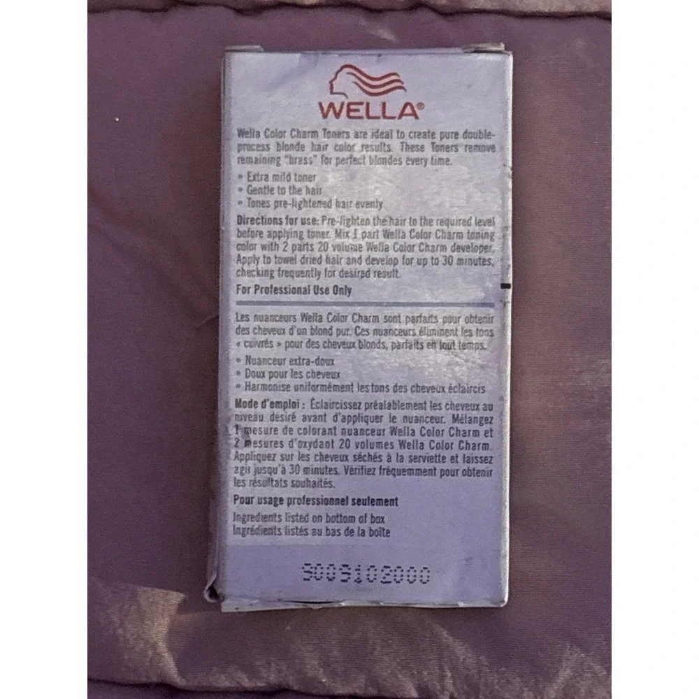 NEW Wella ColorCharm T18 Lightest Ash‎ Blonde Permanent Liquid Hair Toner 42ml
